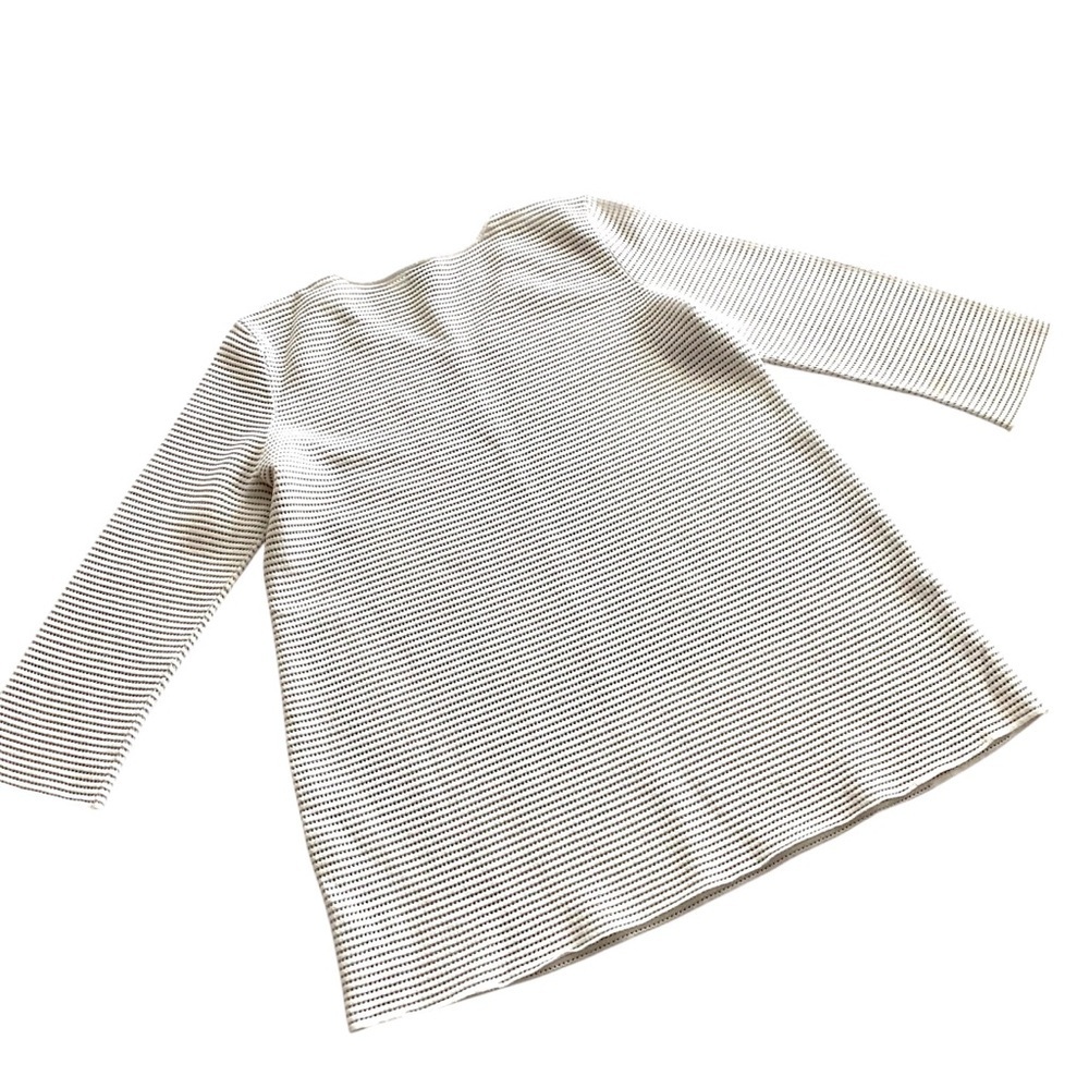 Armani Collezioni V-Neck Metallic Tunic Shirt Top Sz 12 Sweater Open Knit Summer - Picture 8 of 13